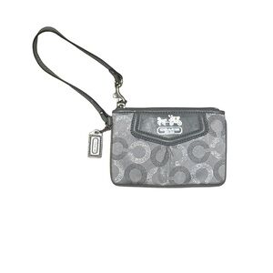 This Coach Madison Dotted Wristlet (Model 44443)